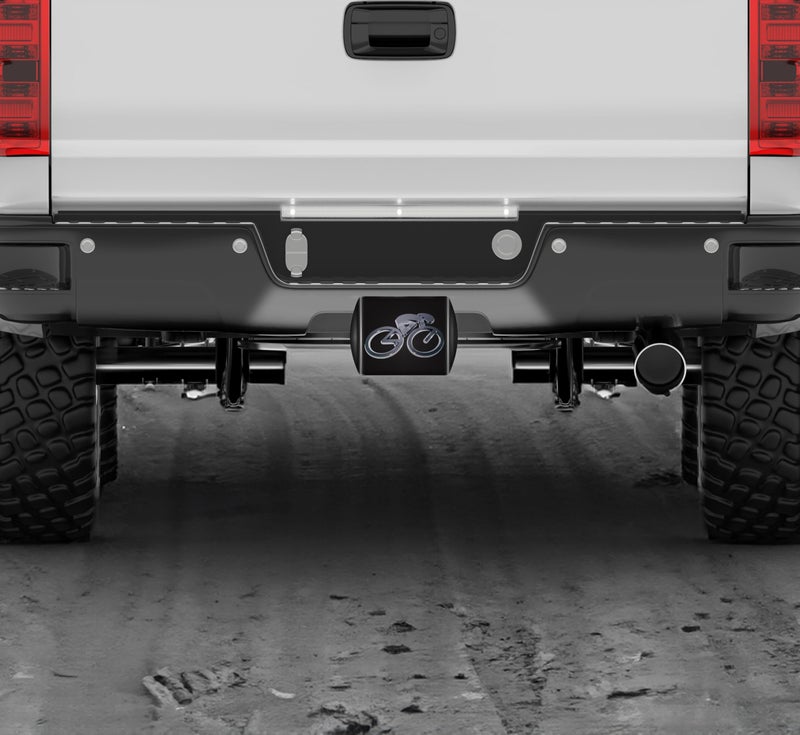 Elektroplate Cycling All Metal Black Hitch Cover for Trucks and SUVs | Fits Standard 2" Trailer Hitch Receivers | Premium Weatherproof - Image 5